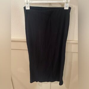 Intimately Free People Black Bodycon Midi Skirt